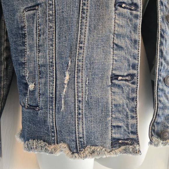 Hollister Distressed Blue Jean Jacket - Picture 5 of 12
